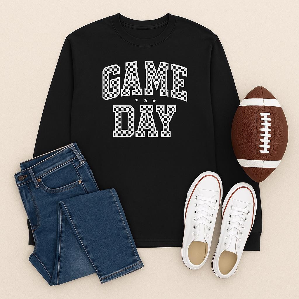 Game Day Shirt, Unisex Tee for Sports Fans, Casual Fall Apparel