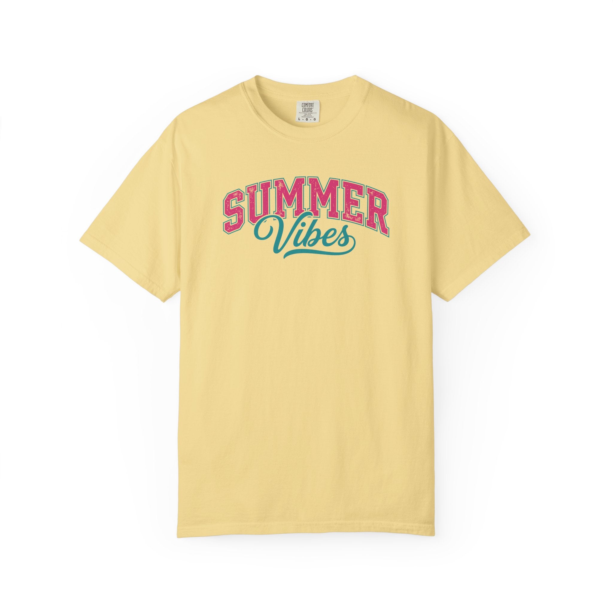Summer Vibes T-Shirt — Retro Script Graphic Tee