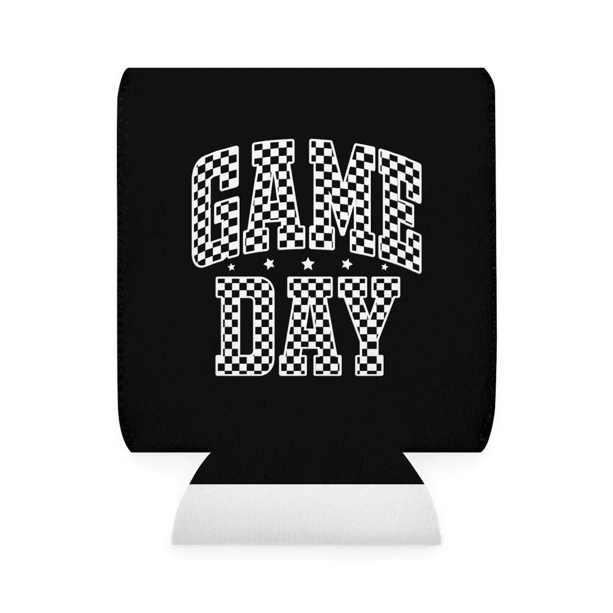 Game Day Can Cooler Sleeve, Party Beverage Holder, Tailgating Accessory, Sports Fan Gift, Outdoor BBQ Cooler