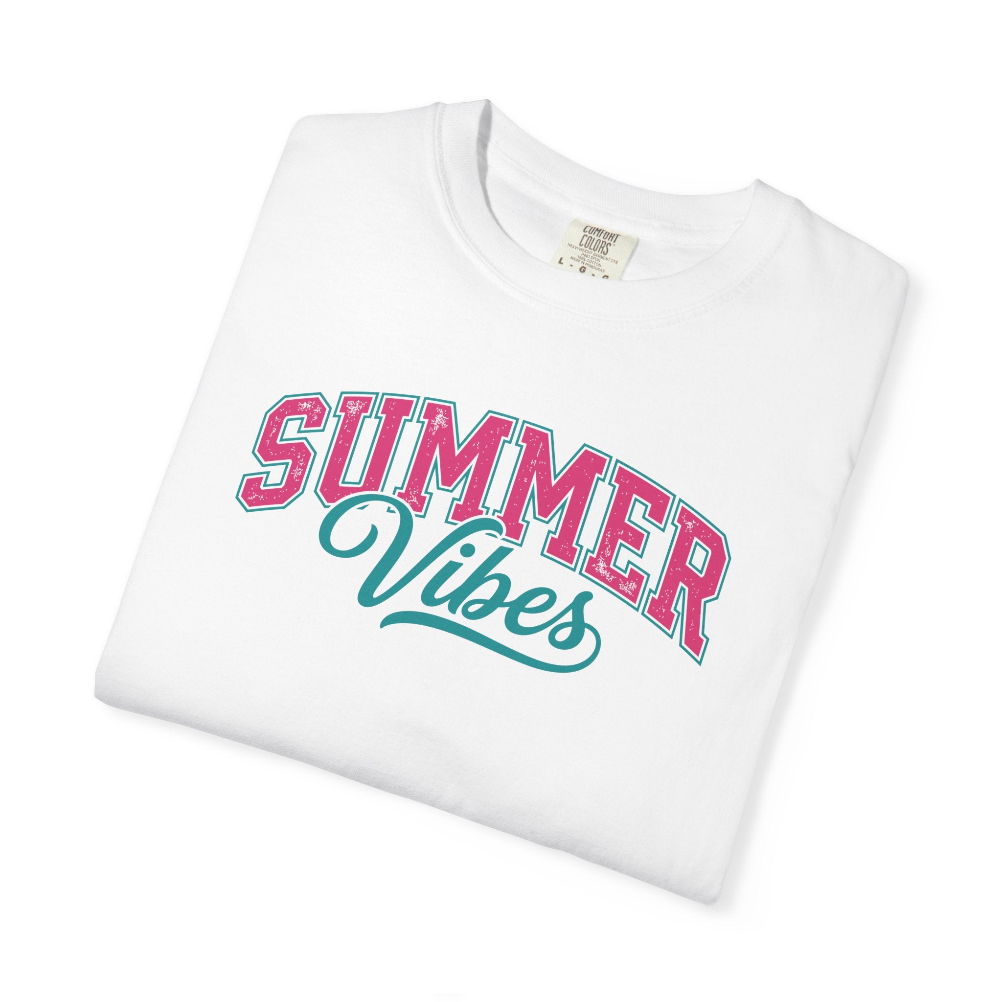 Summer Vibes T-Shirt — Retro Script Graphic Tee