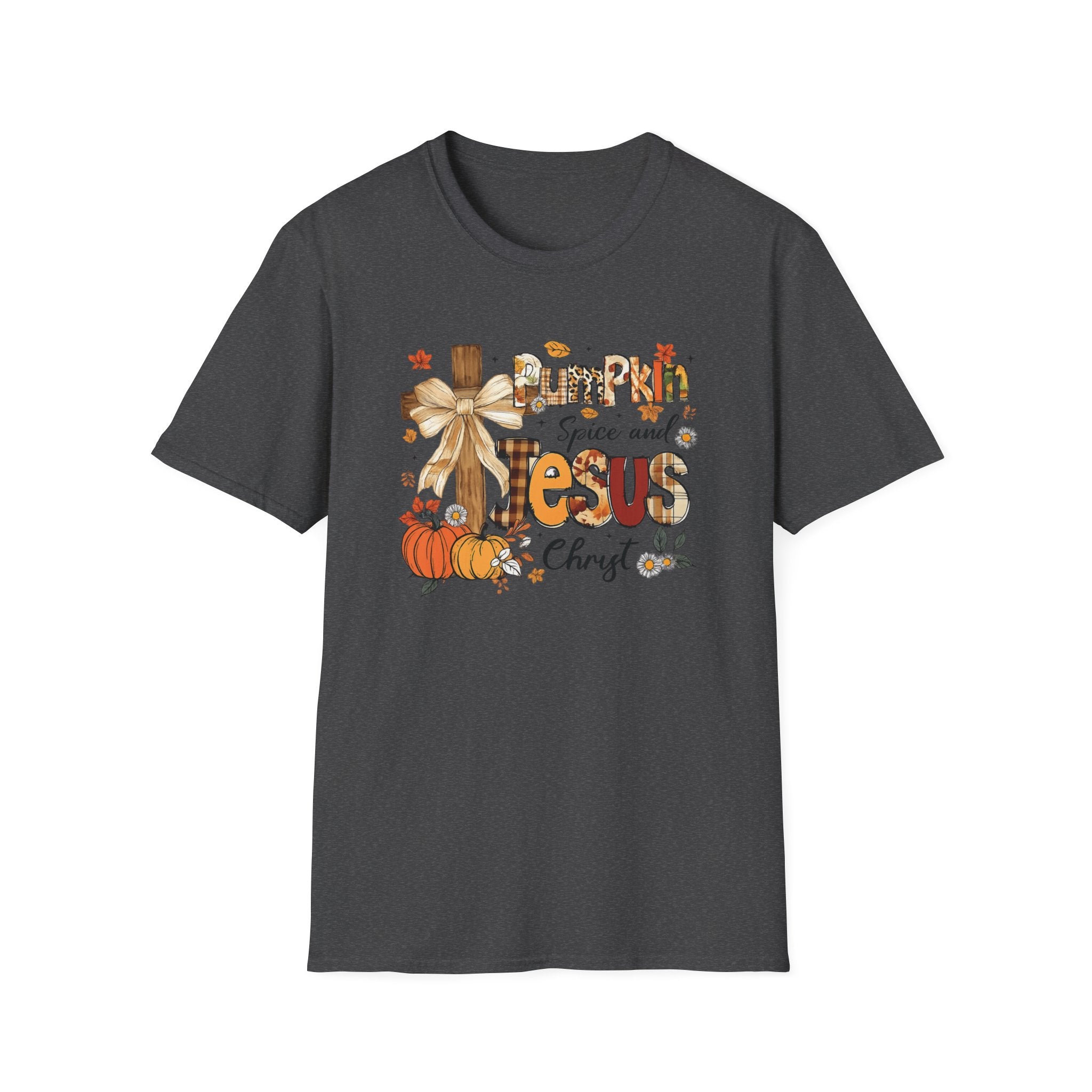 Pumpkin Spice and Jesus T‑Shirt — Fall Christian Faith Tee