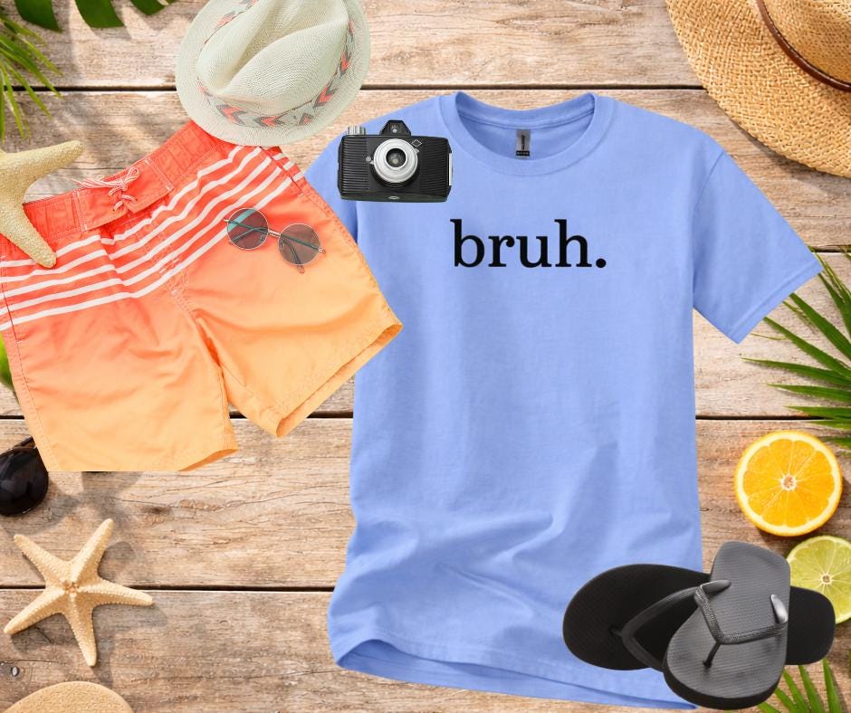 bruh. | Minimalist Funny Graphic Tee | Sarcastic T-Shirt | Unisex Softstyle | Meme Gift