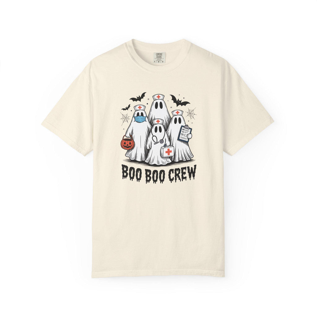Boo Boo Crew T-Shirt, Unisex Halloween Tee, Ghost-Themed Apparel, Cute Fall Outfit, Casual Spooktacular Gift