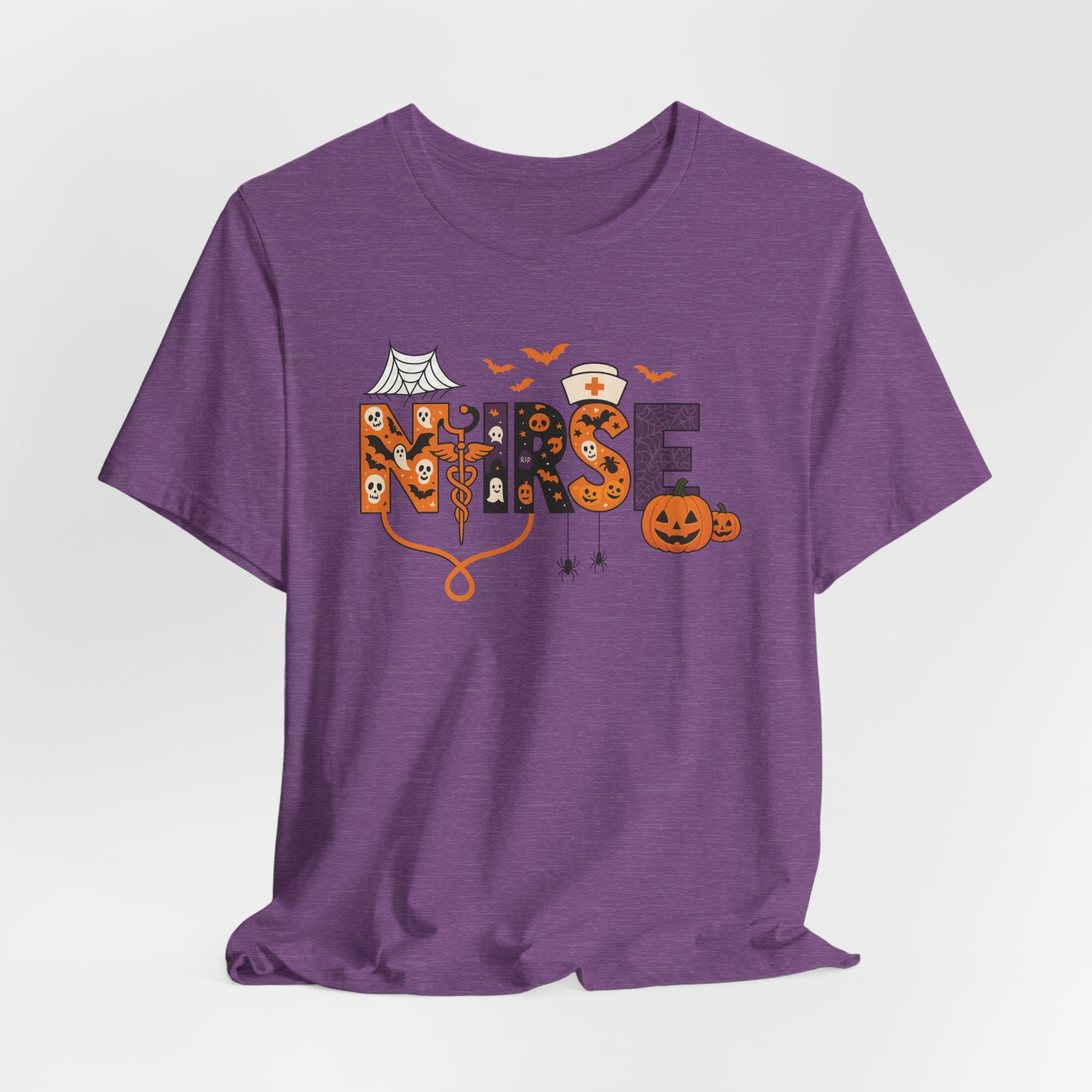 Halloween Nurse T-Shirt, Unisex Short Sleeve Spooky Halloween Costume
