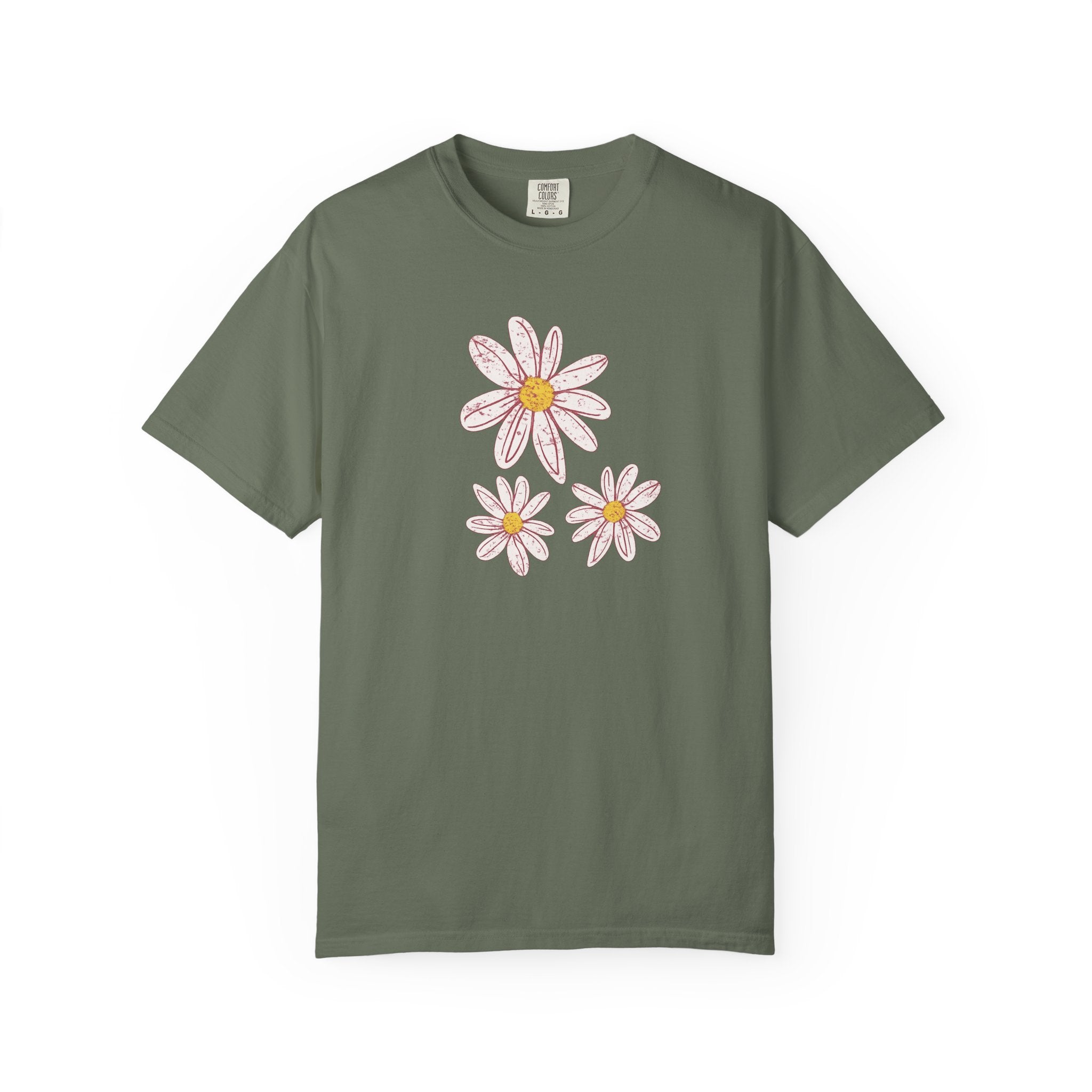 Daisy Trio T-Shirt — Hand-Drawn Floral Tee