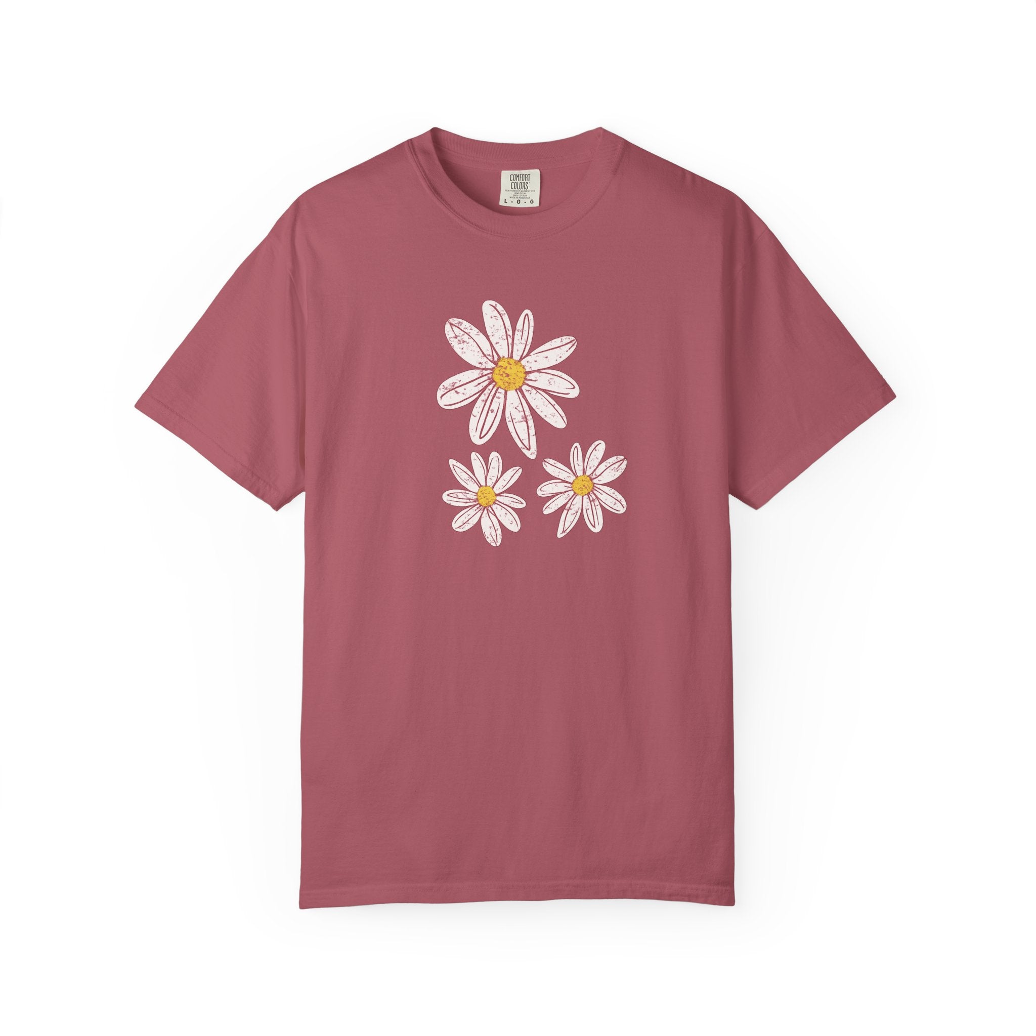 Daisy Trio T-Shirt — Hand-Drawn Floral Tee