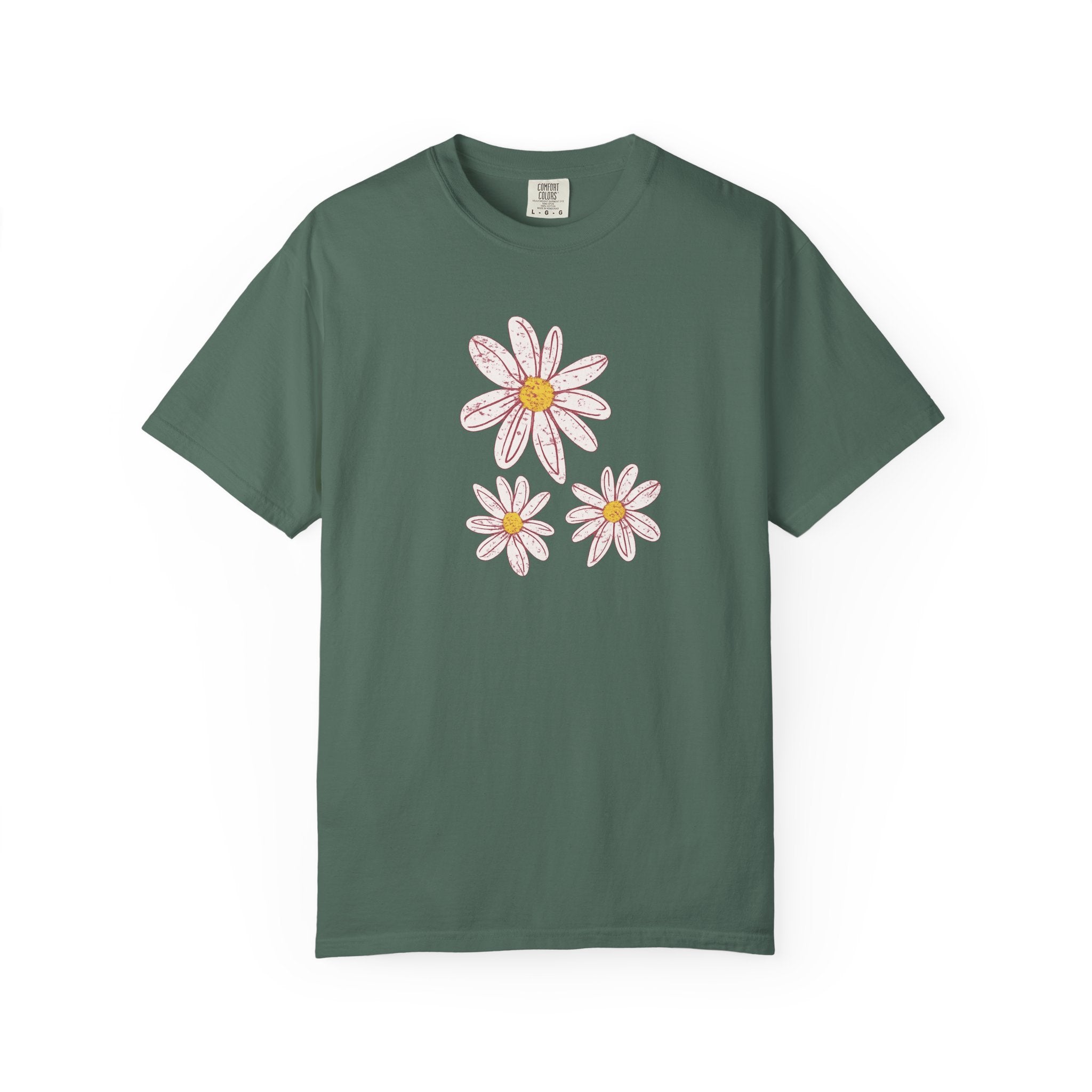 Daisy Trio T-Shirt — Hand-Drawn Floral Tee