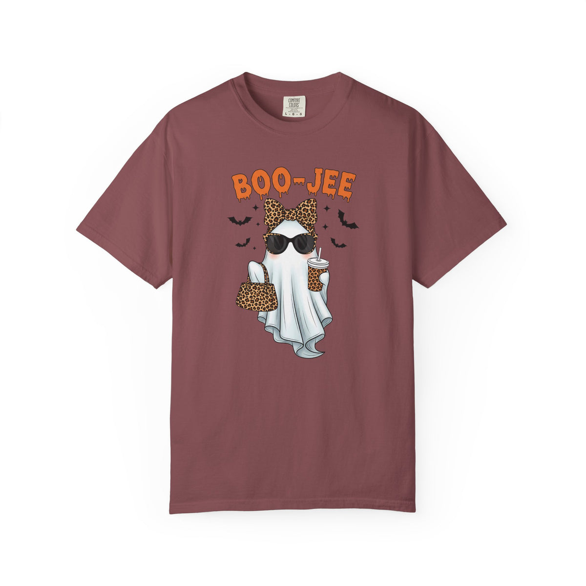 Boo-Jeé Ghost Tee — Leopard Accessories Halloween T-Shirt