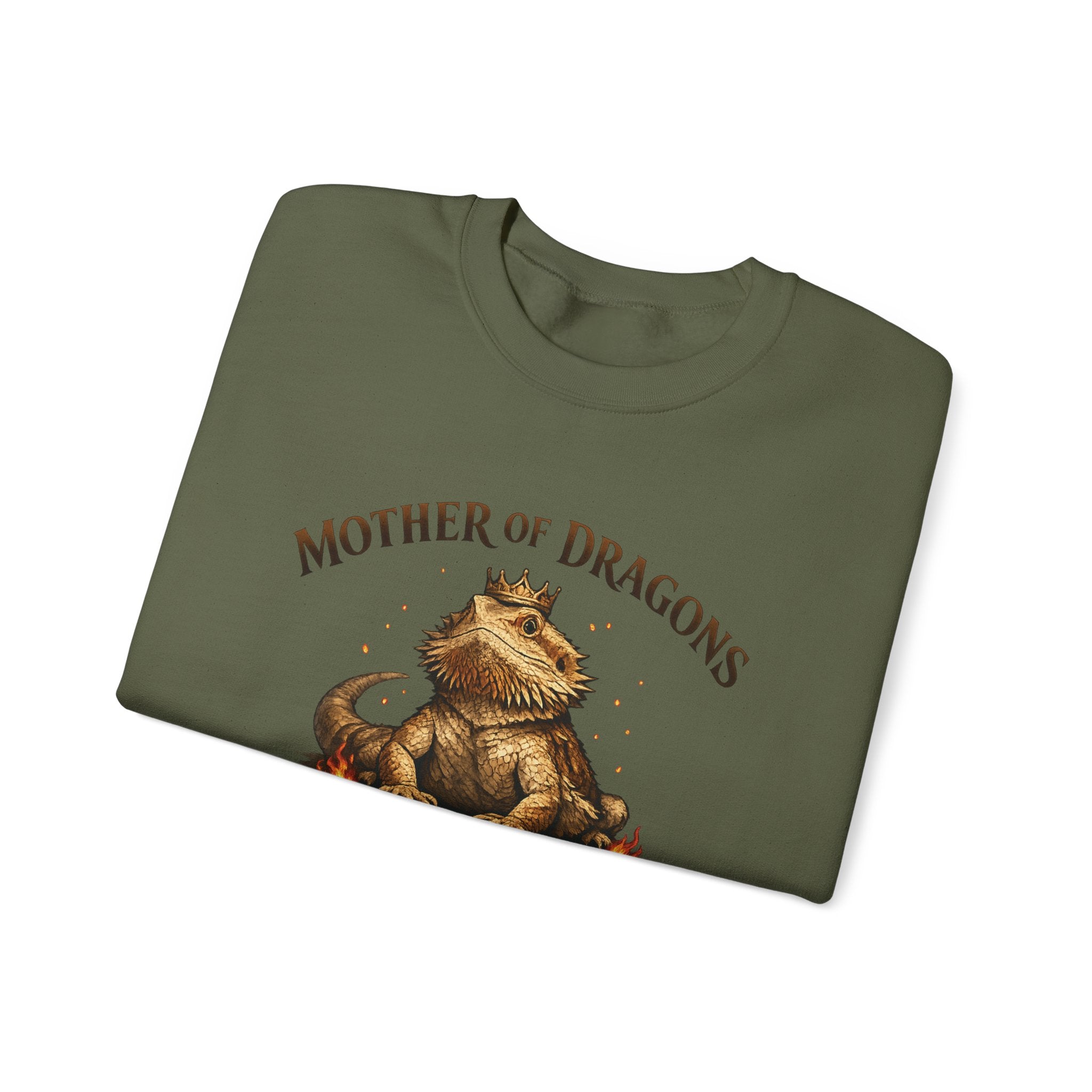 Mother of Dragons Crewneck Sweatshirt | Cute Dragon Illustration