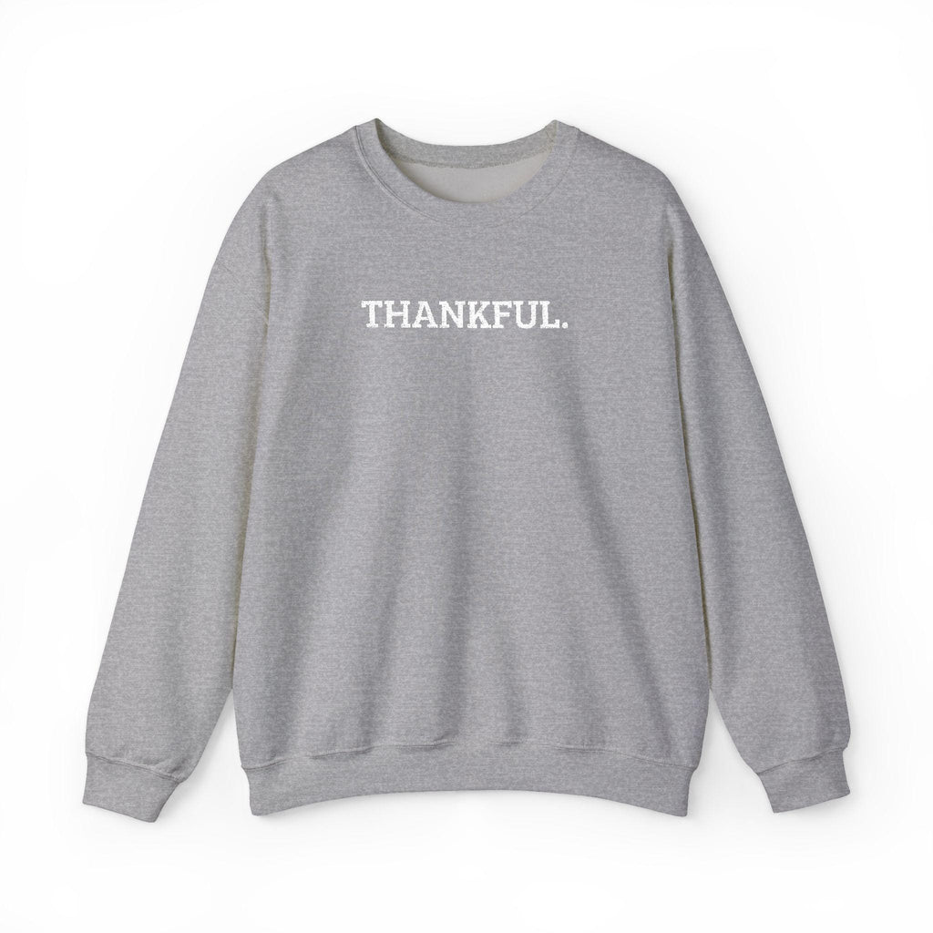 Thankful Embroidered Crewneck Sweatshirt | Cozy Fall Fashion, Gratitude Gift