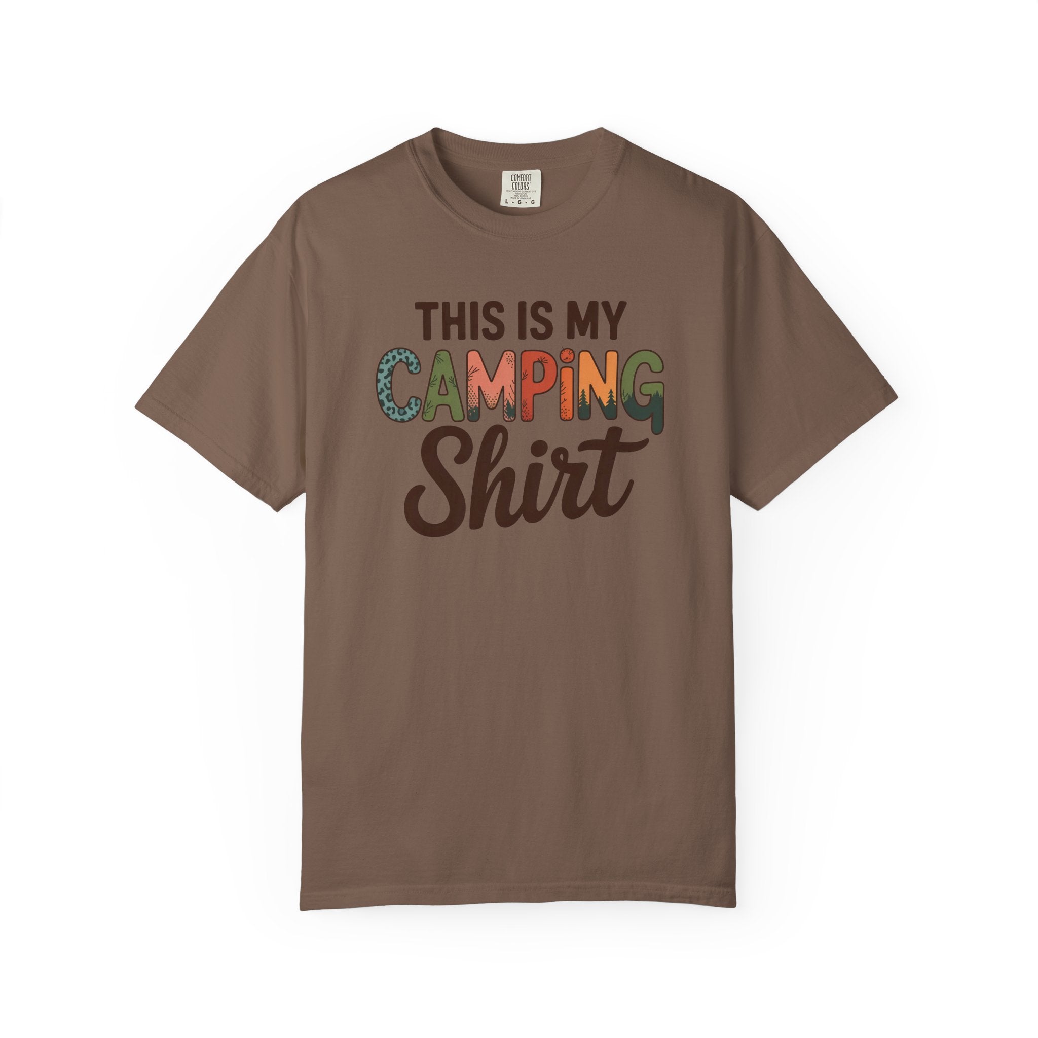 Camping Shirt - "This Is My Camping Shirt" Graphic Tee for Campers & Outdoor Lovers