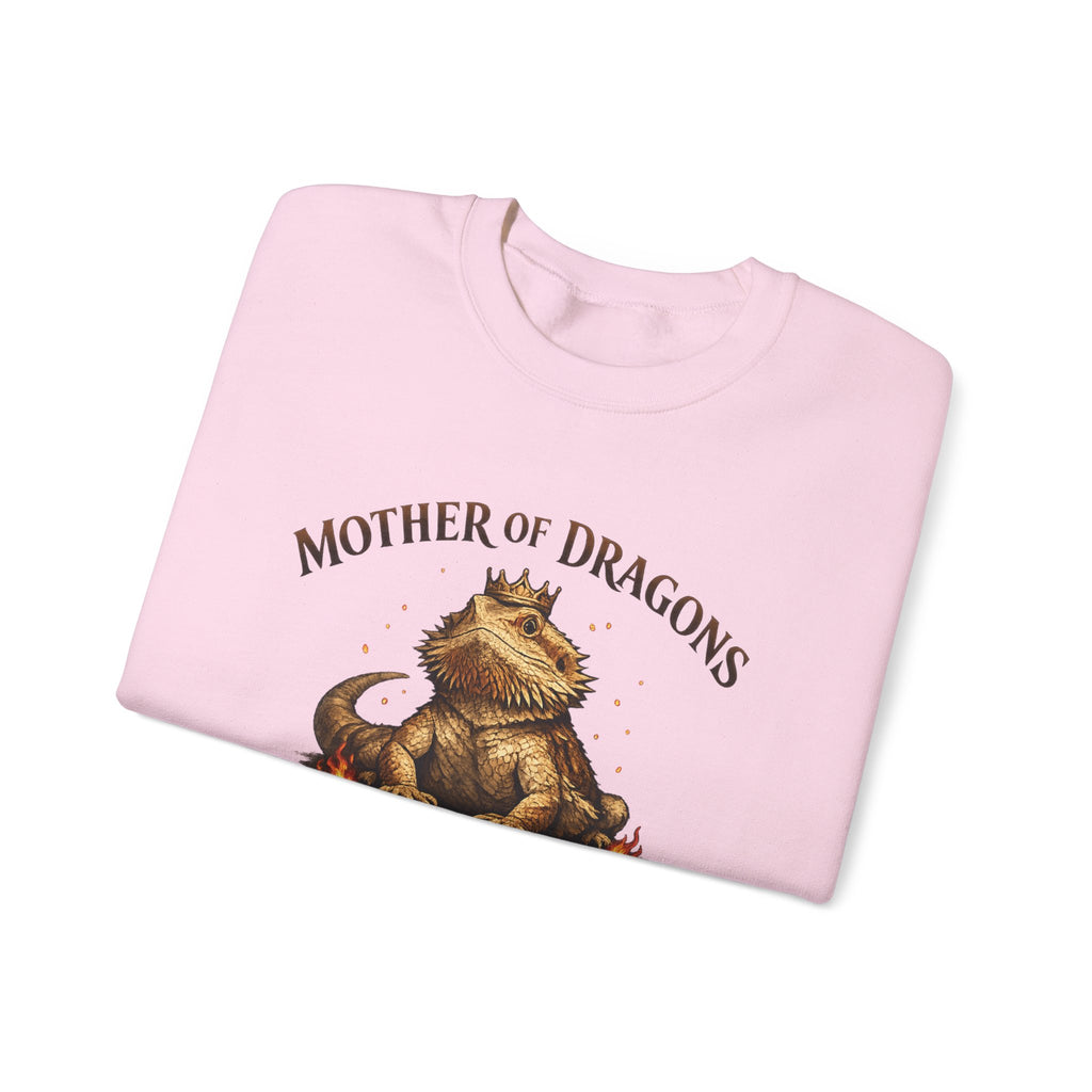 Mother of Dragons Crewneck Sweatshirt | Cute Dragon Illustration