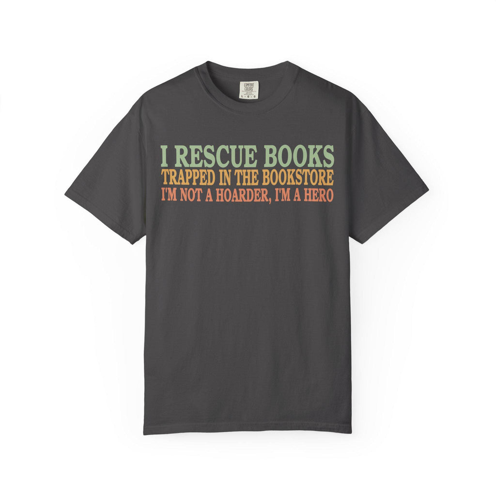 Book Lovers Unisex T-Shirt, I Rescue Books Graphic Tee,  Gift for Bookworms,