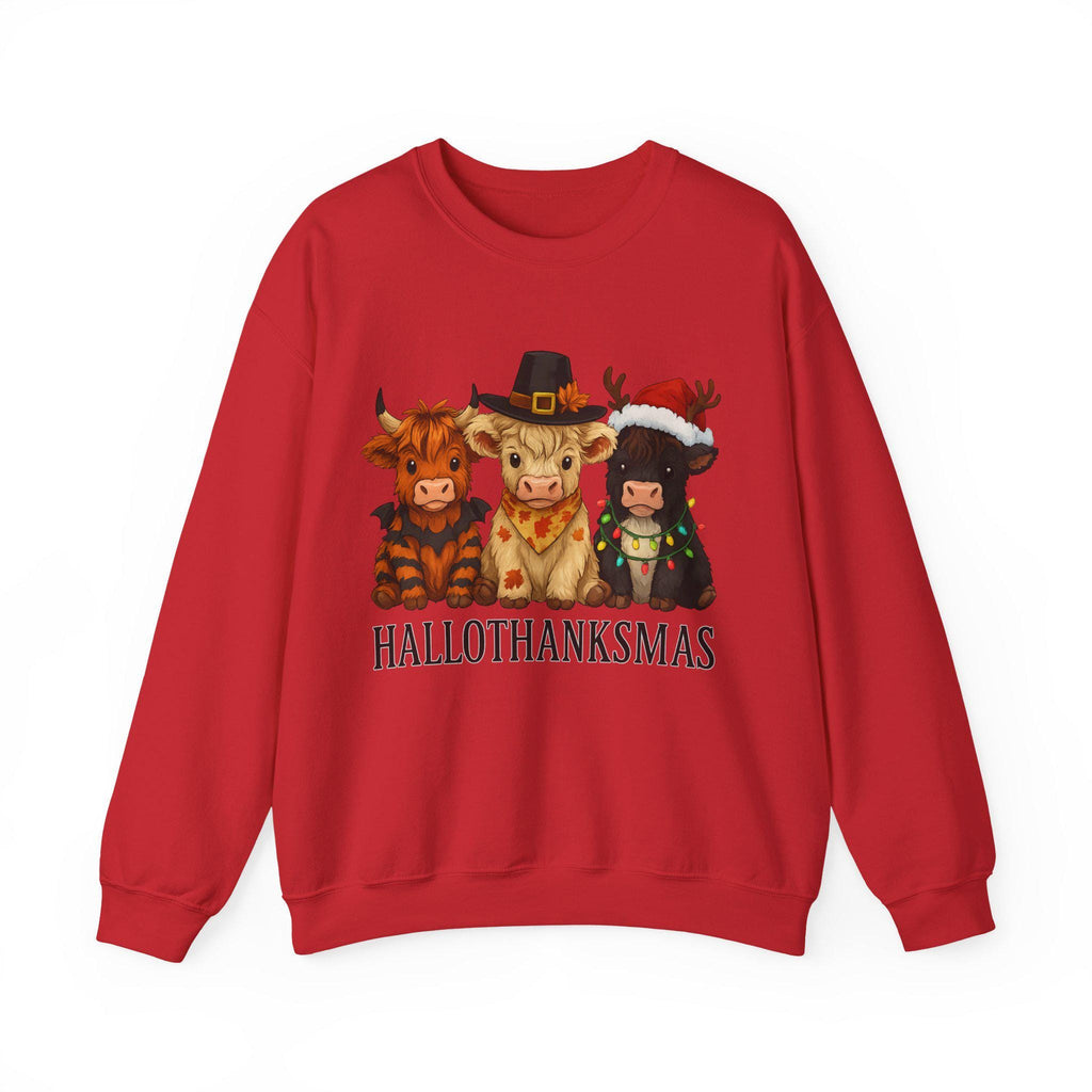 Festive Animal Sweatshirt, Cozy Holiday Apparel, Cute Crewneck for Fall, Thanksgiving and Christmas, Perfect Gift for Animal Lovers