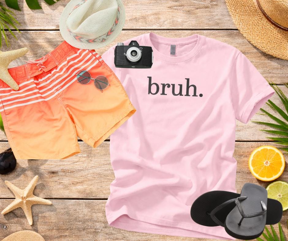 bruh. | Minimalist Funny Graphic Tee | Sarcastic T-Shirt | Unisex Softstyle | Meme Gift