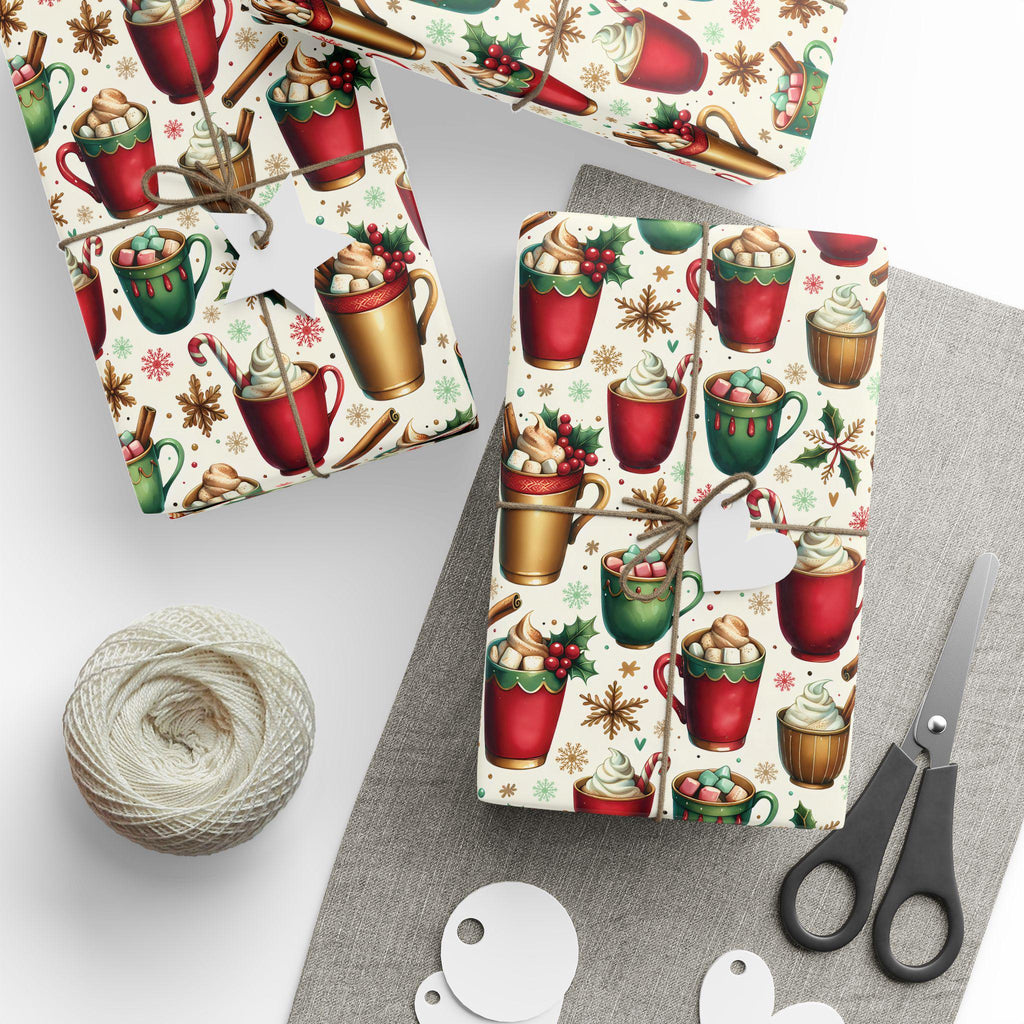 Christmas Wrapping Paper, Festive Gift Wrap, Holiday Gift Wrap, Seasonal Wrap, Wrap for Birthdays, New Year Decorations