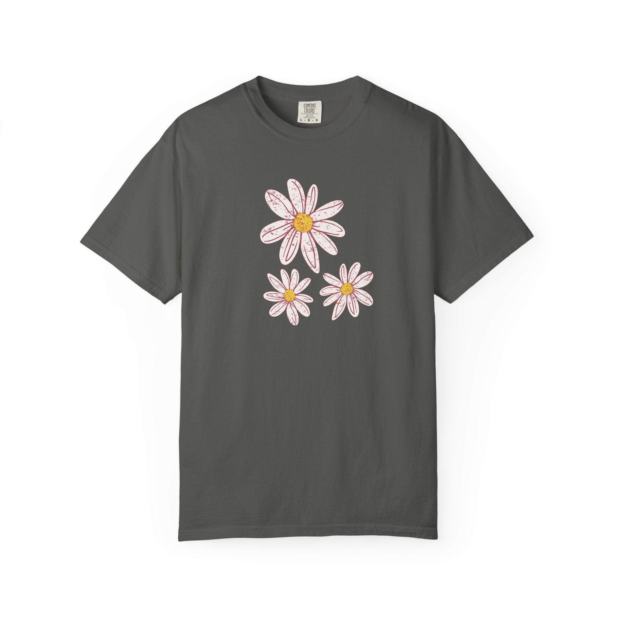 Daisy Trio T-Shirt — Hand-Drawn Floral Tee