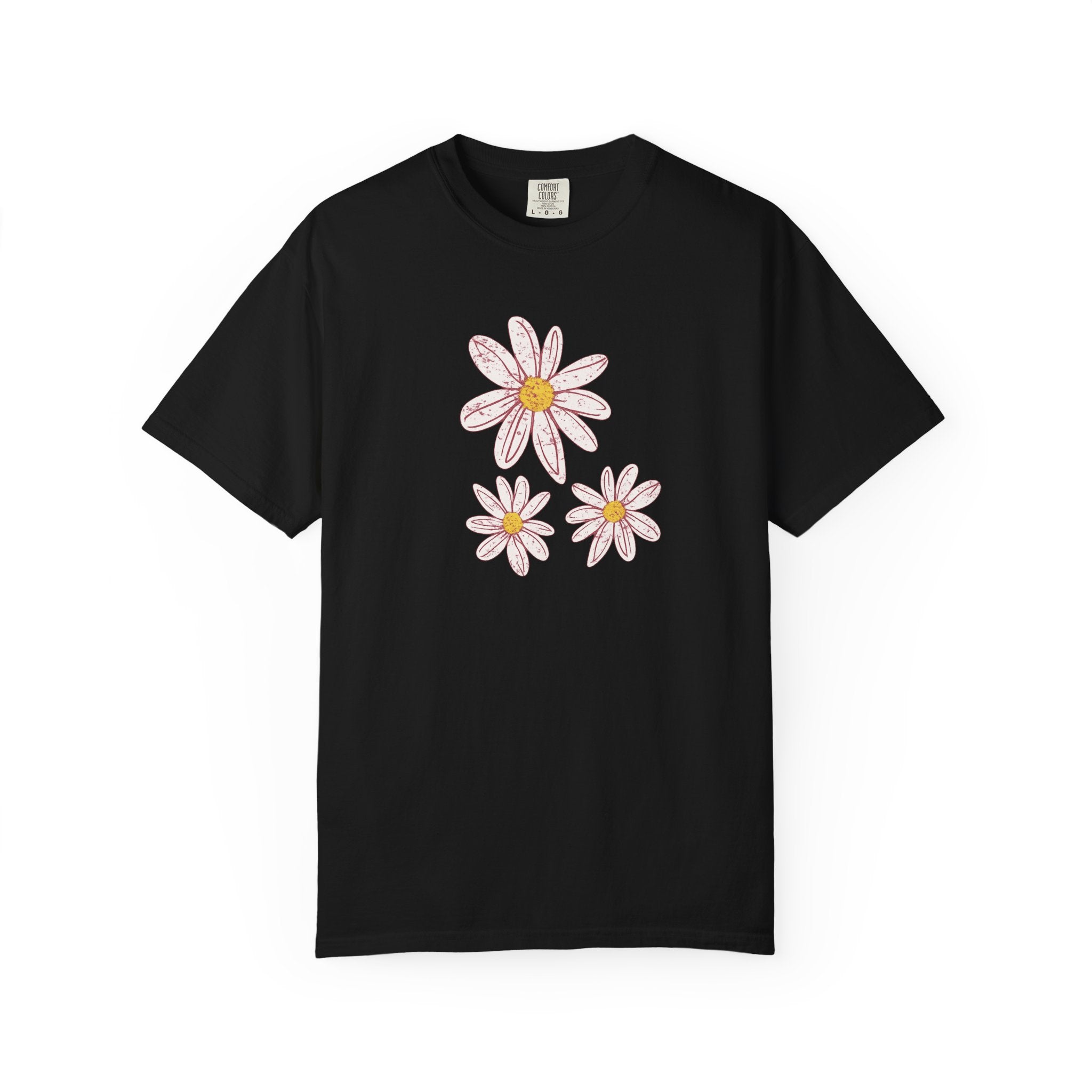 Daisy Trio T-Shirt — Hand-Drawn Floral Tee