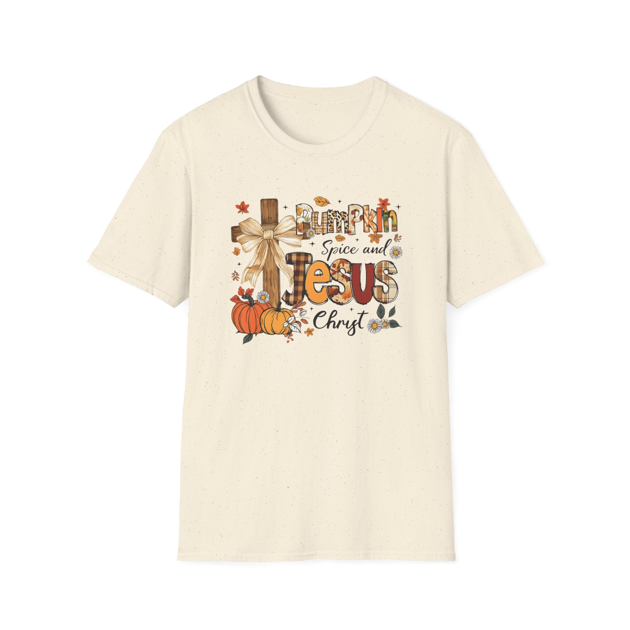 Pumpkin Spice and Jesus T‑Shirt — Fall Christian Faith Tee