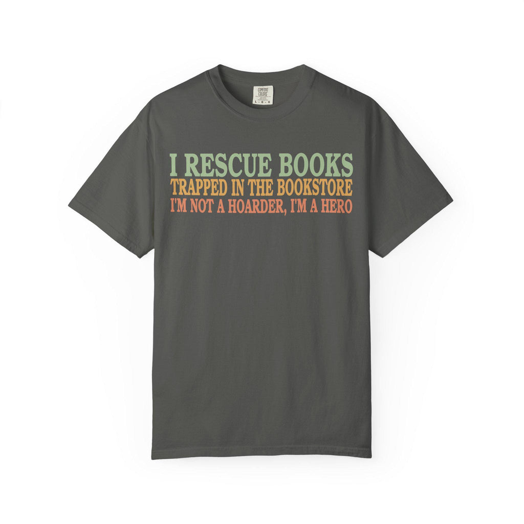 Book Lovers Unisex T-Shirt, I Rescue Books Graphic Tee,  Gift for Bookworms,