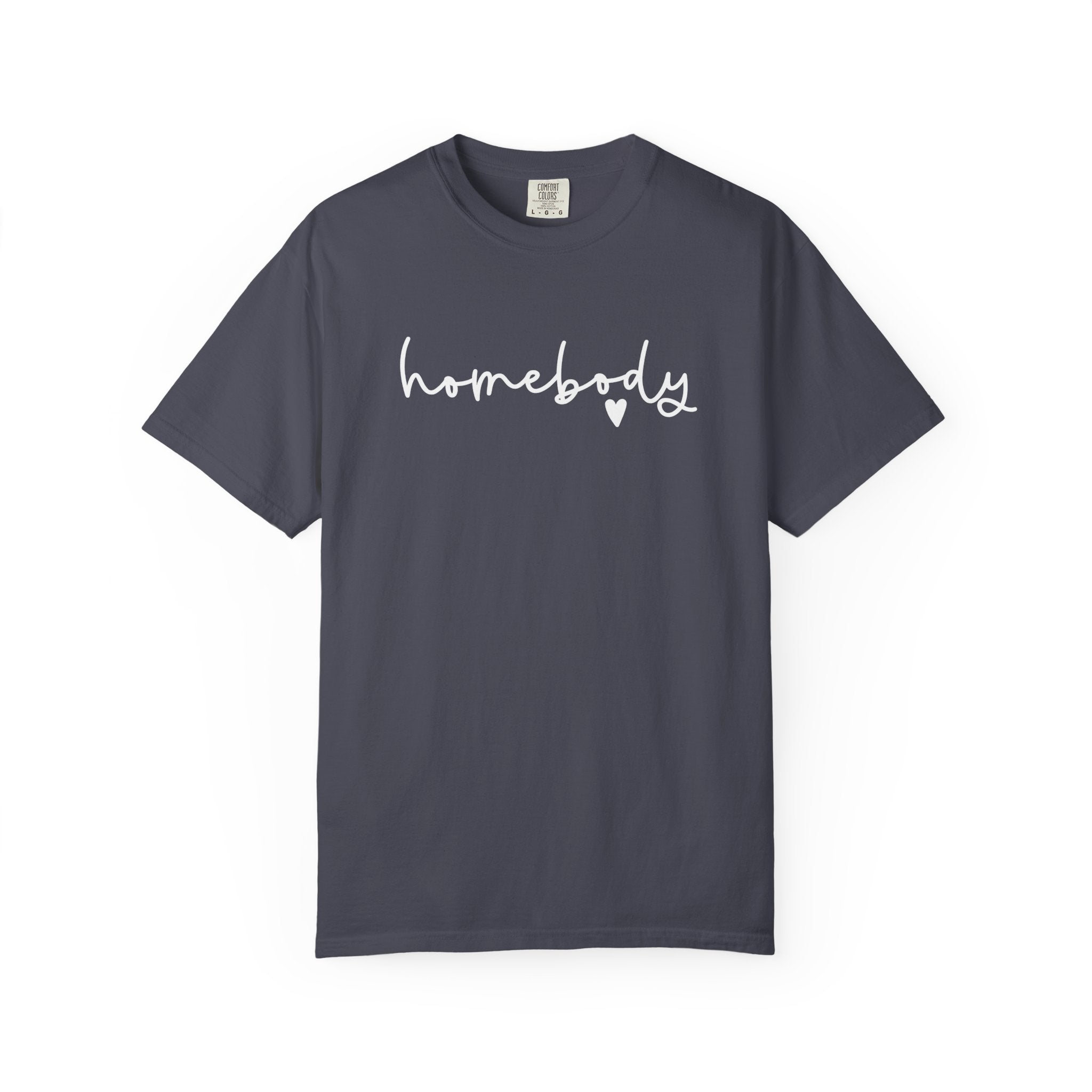Homebody Script T-Shirt — Cozy Handwritten Graphic Tee