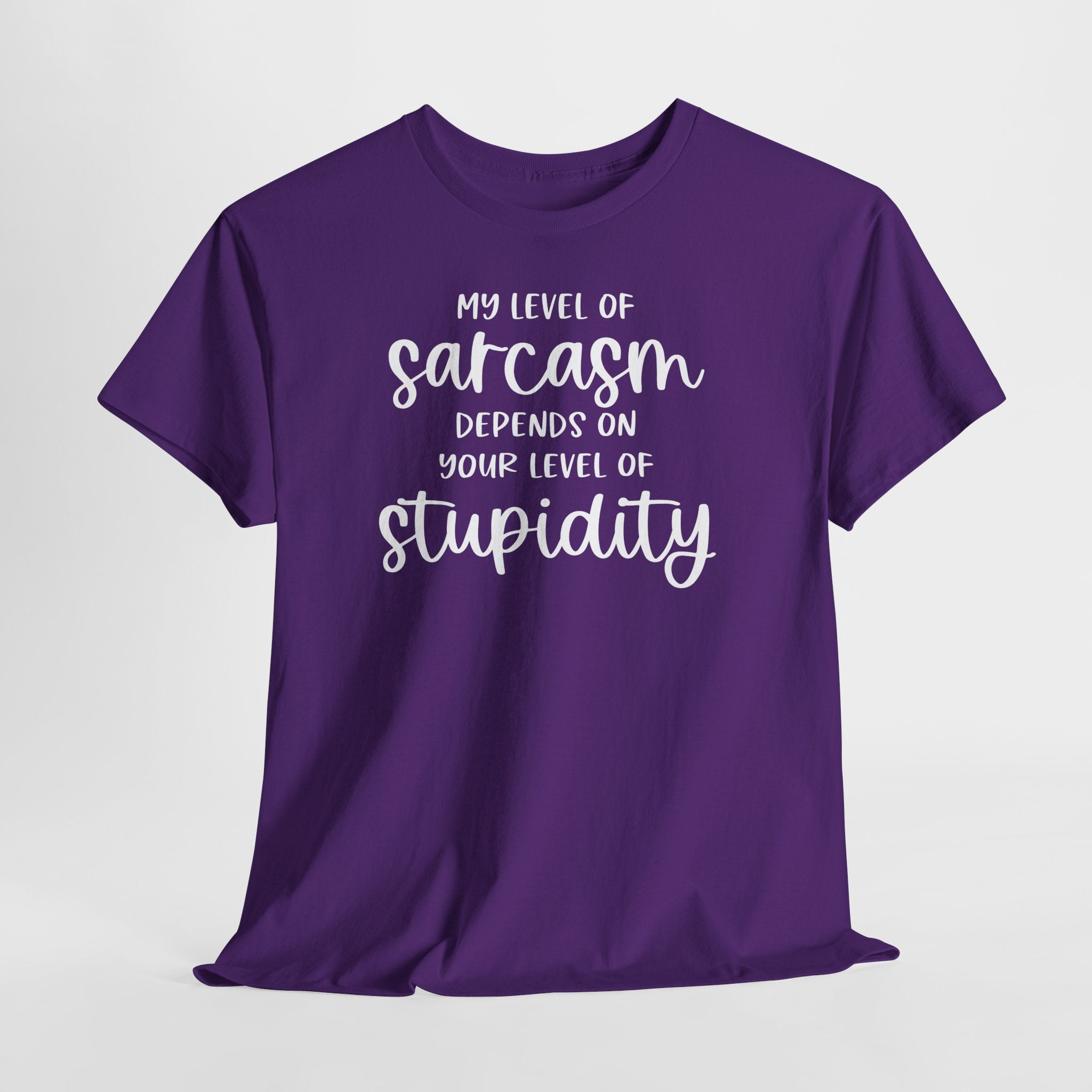 My Level Of Sarcasm Depends On Your Level Of Stupidity T-Shirt