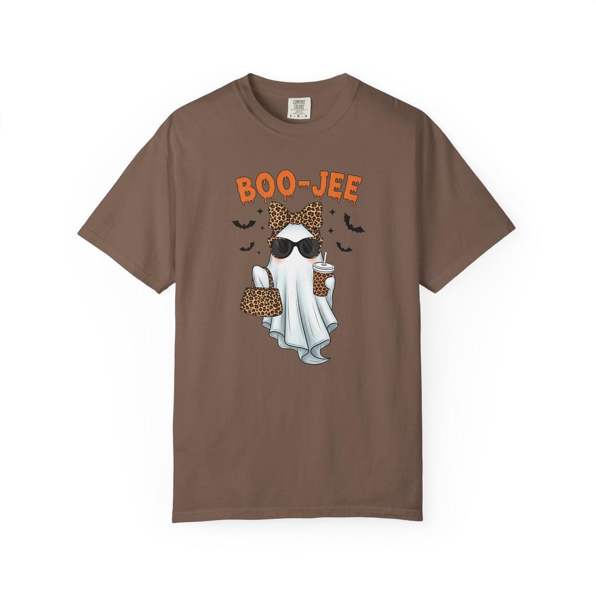 Boo-Jeé Ghost Tee — Leopard Accessories Halloween T-Shirt