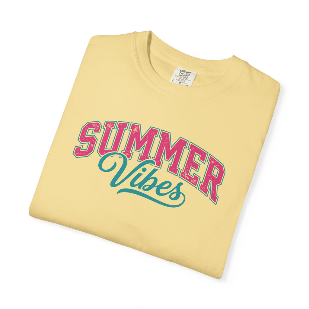 Summer Vibes T-Shirt — Retro Script Graphic Tee