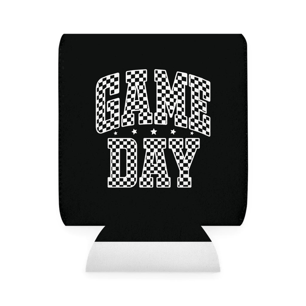 Game Day Checkerboard Can Cooler Sleeve | Koozie