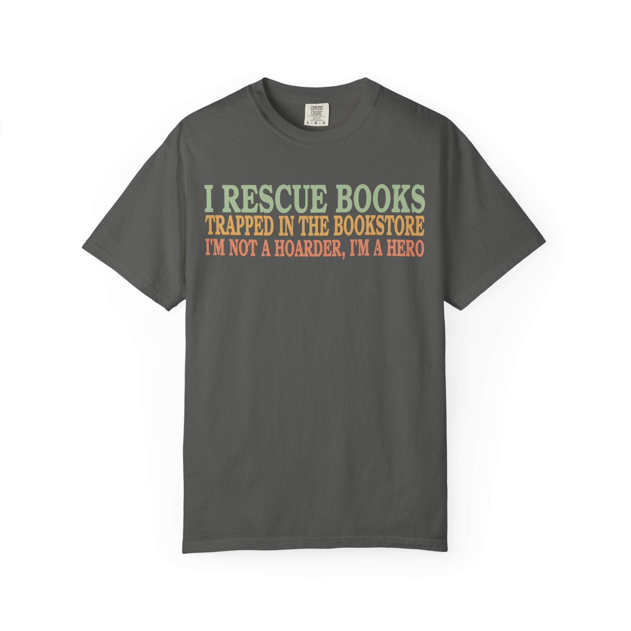 Book Lovers Unisex T-Shirt, I Rescue Books Graphic Tee,  Gift for Bookworms,