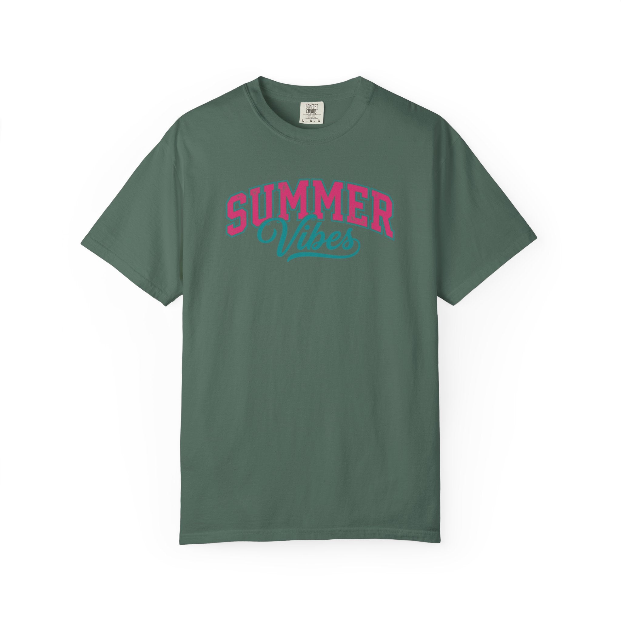 Summer Vibes T-Shirt — Retro Script Graphic Tee