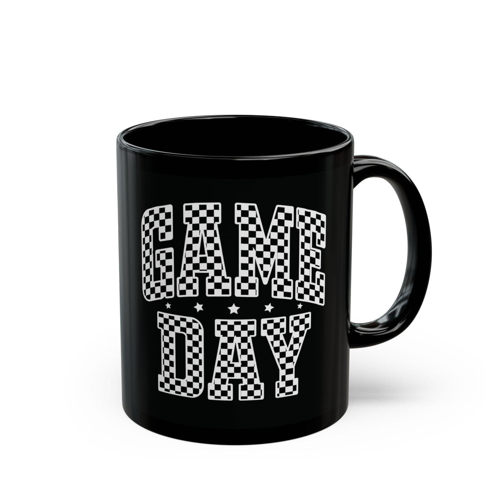 Game Day Black Mug - Perfect for Sports Fans, Coffee Lovers, Gift for Him/Her, Team Spirit, 11oz/15oz