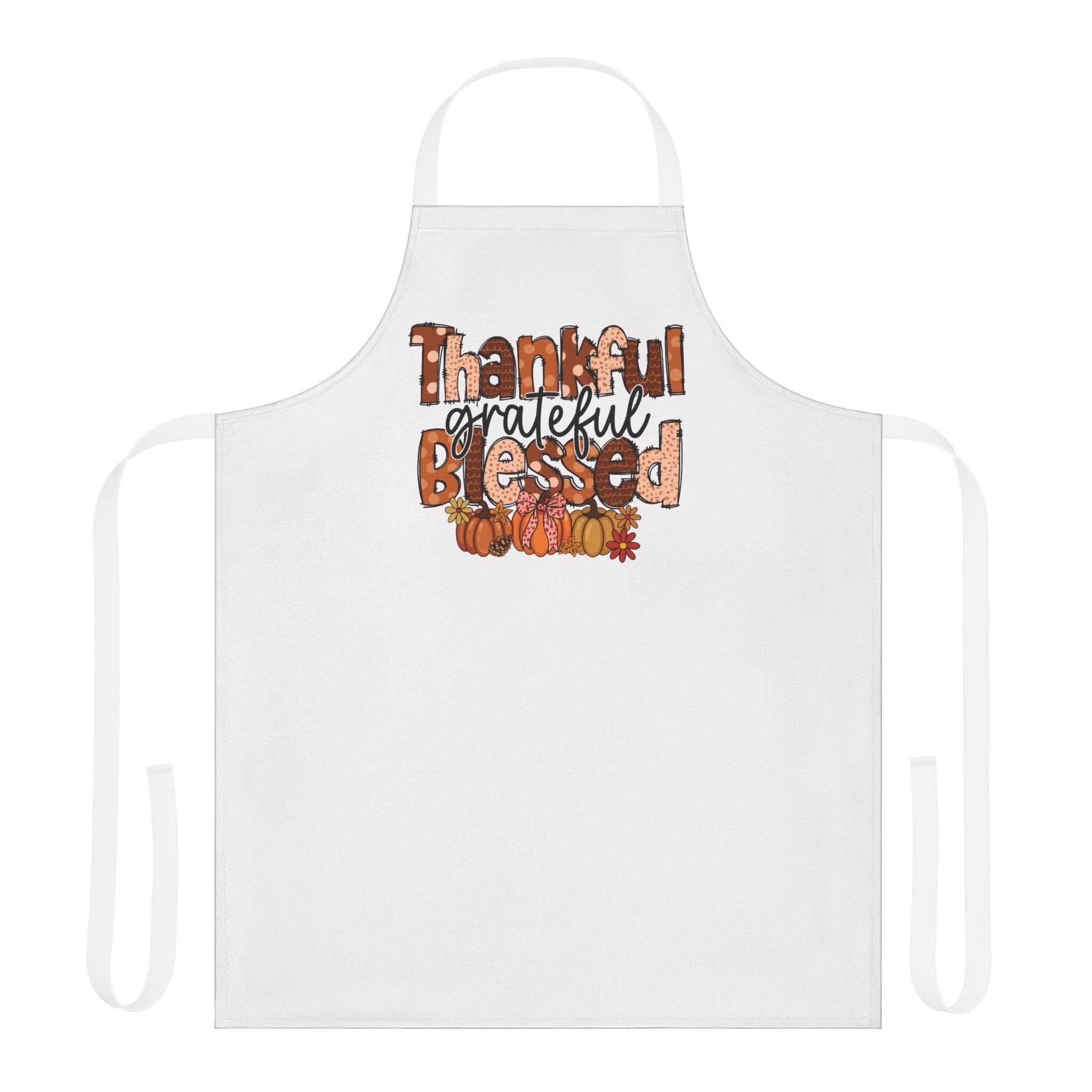 Thankful Grateful Blessed Apron for Home Chefs, Thanksgiving Kitchen Gift, Cooking Lovers Apron, Holiday Cooking Gear, Cute Cooking [...]