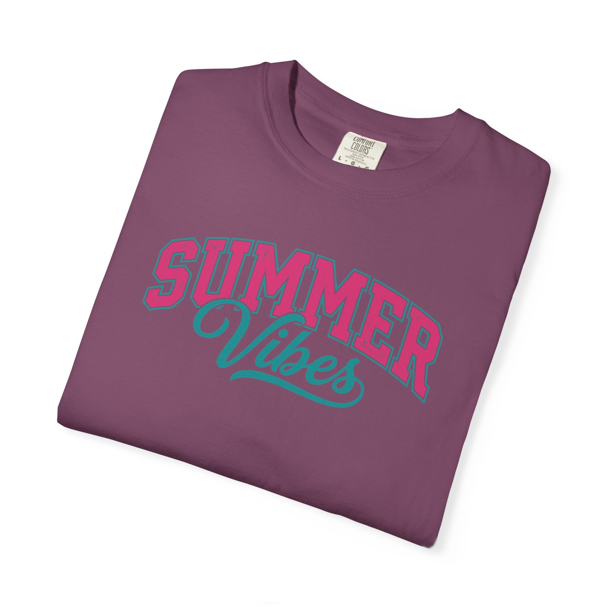 Summer Vibes T-Shirt — Retro Script Graphic Tee