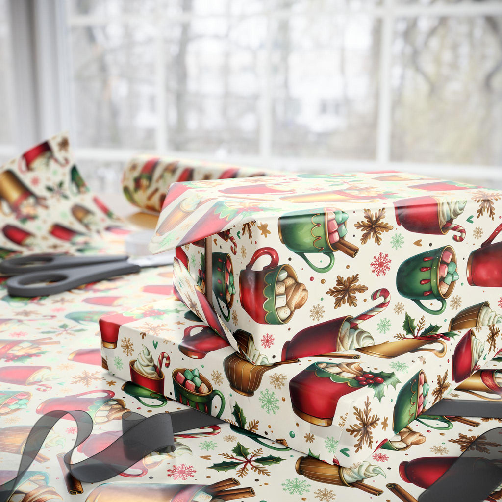 Christmas Wrapping Paper, Festive Gift Wrap, Holiday Gift Wrap, Seasonal Wrap, Wrap for Birthdays, New Year Decorations