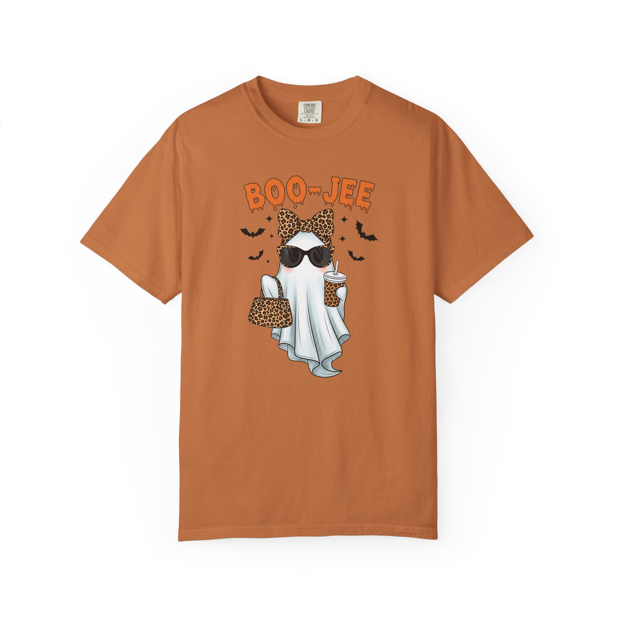 Boo-Jeé Ghost Tee — Leopard Accessories Halloween T-Shirt