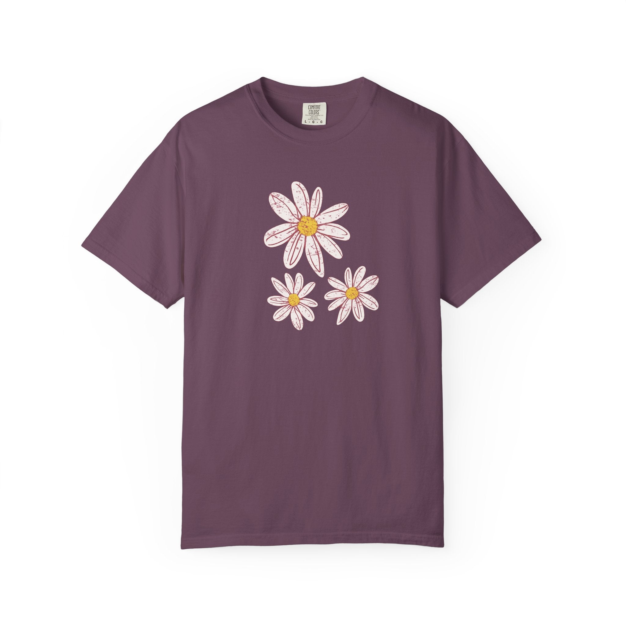 Daisy Trio T-Shirt — Hand-Drawn Floral Tee