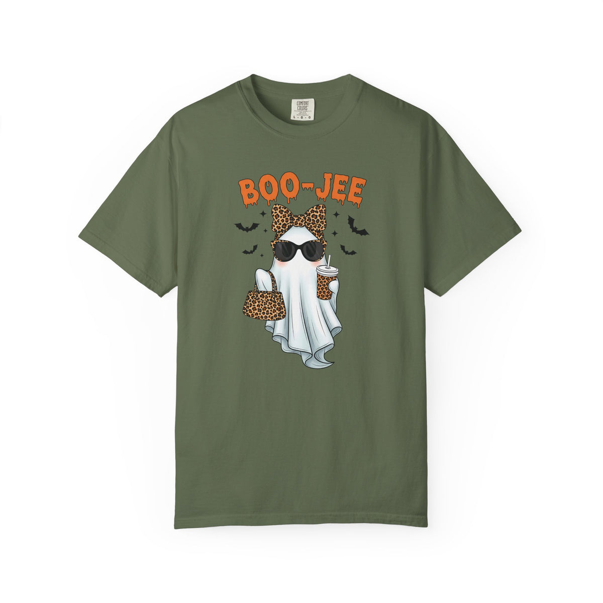 Boo-Jeé Ghost Tee — Leopard Accessories Halloween T-Shirt