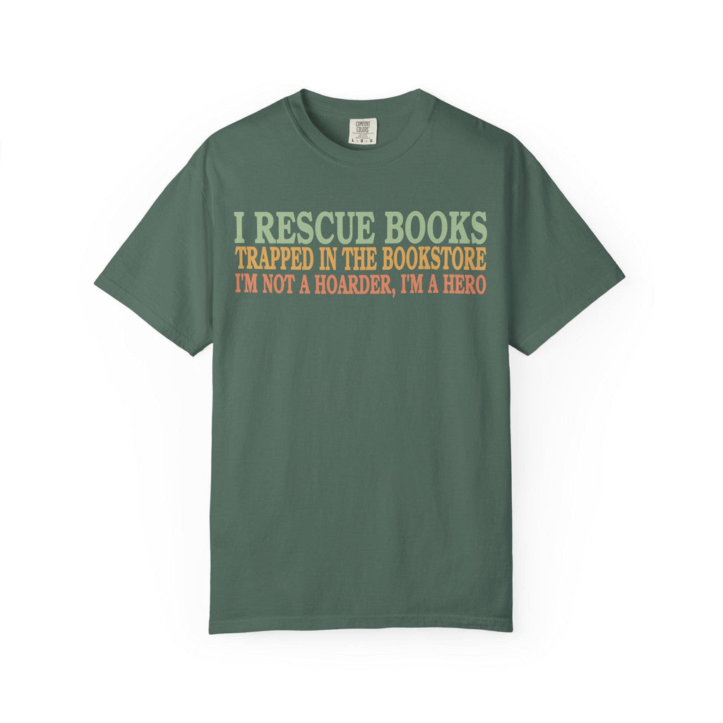 Book Lovers Unisex T-Shirt, I Rescue Books Graphic Tee,  Gift for Bookworms,