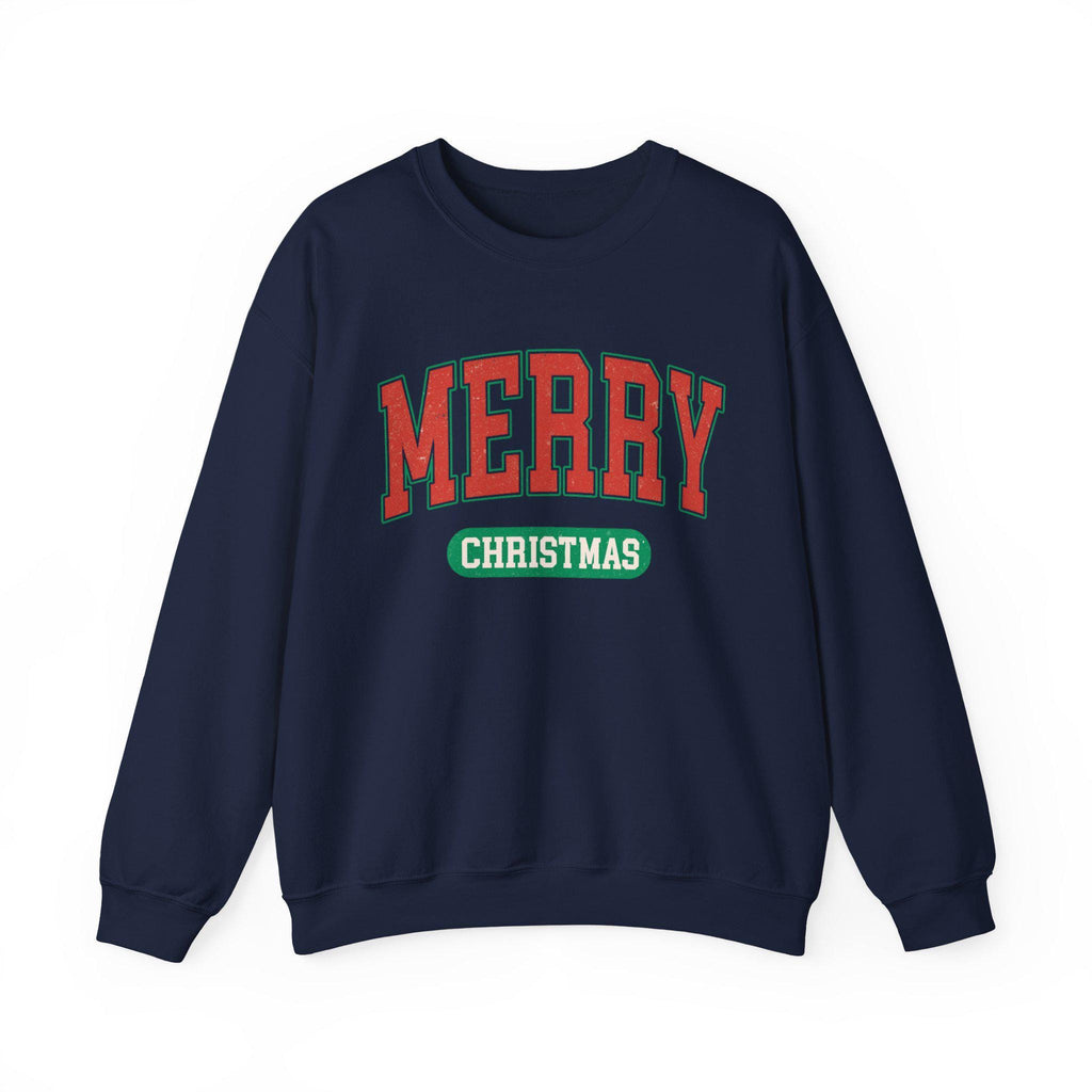 Merry Christmas Sweatshirt, Unisex Crewneck, Holiday Apparel, Cozy Winter Wear, Christmas Fashion