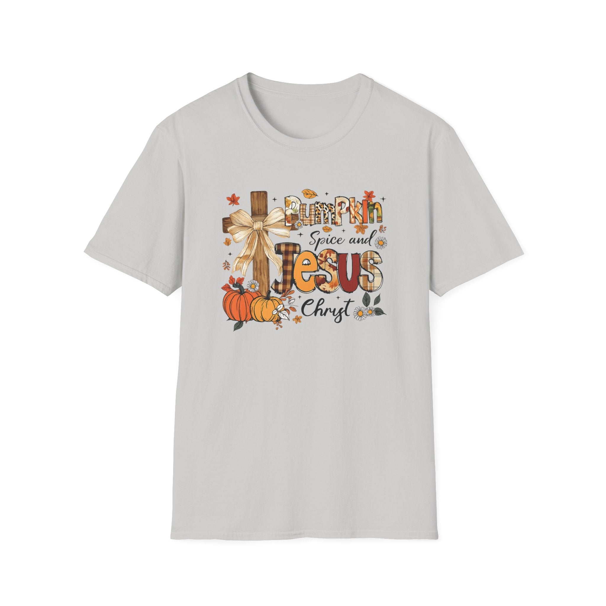 Pumpkin Spice and Jesus T‑Shirt — Fall Christian Faith Tee