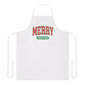 Merry Christmas Apron  Festive Holiday Kitchen Gift for Him or Her  Christmas Cooking Apron