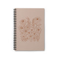 Floral Spiral Notebook - Ruled Line, Blooming Inspiration, Journaling, Sketching, Gift for Students, Nature Lover's Diary