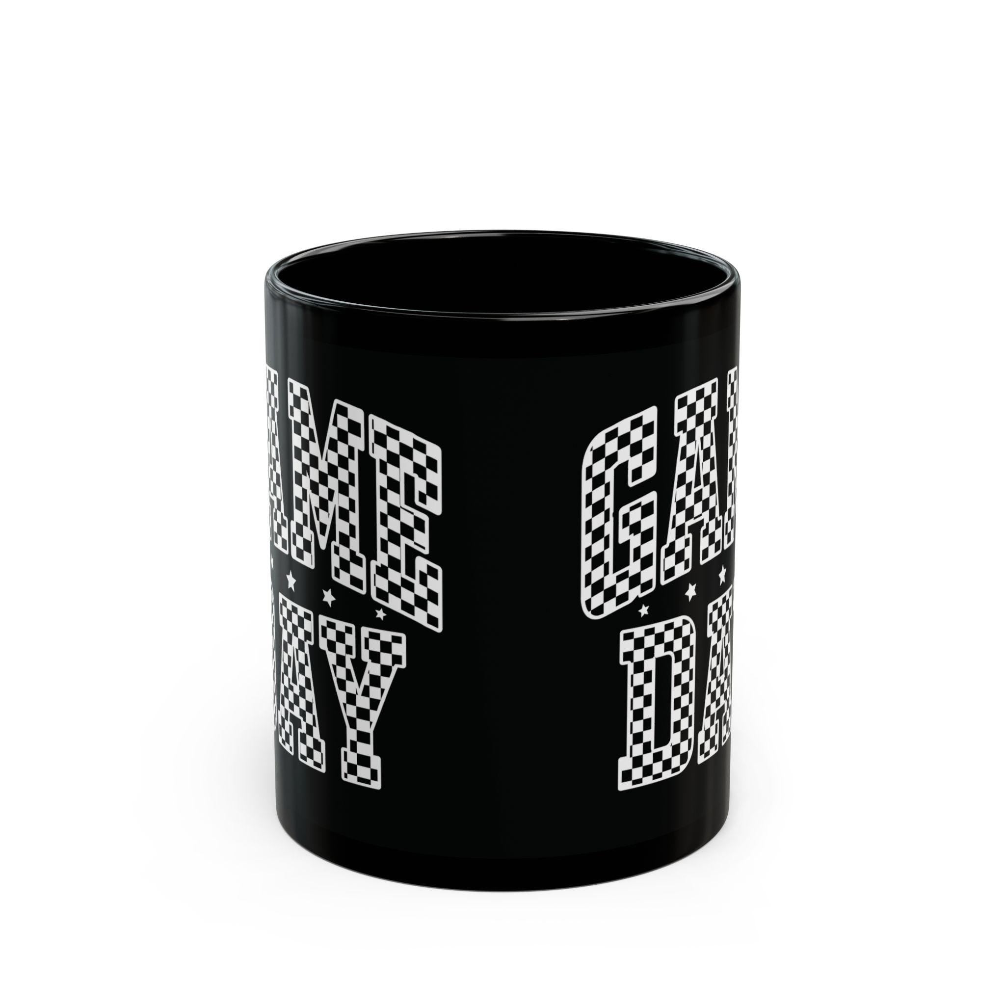 Game Day Black Mug - Perfect for Sports Fans, Coffee Lovers, Gift for Him/Her, Team Spirit, 11oz/15oz