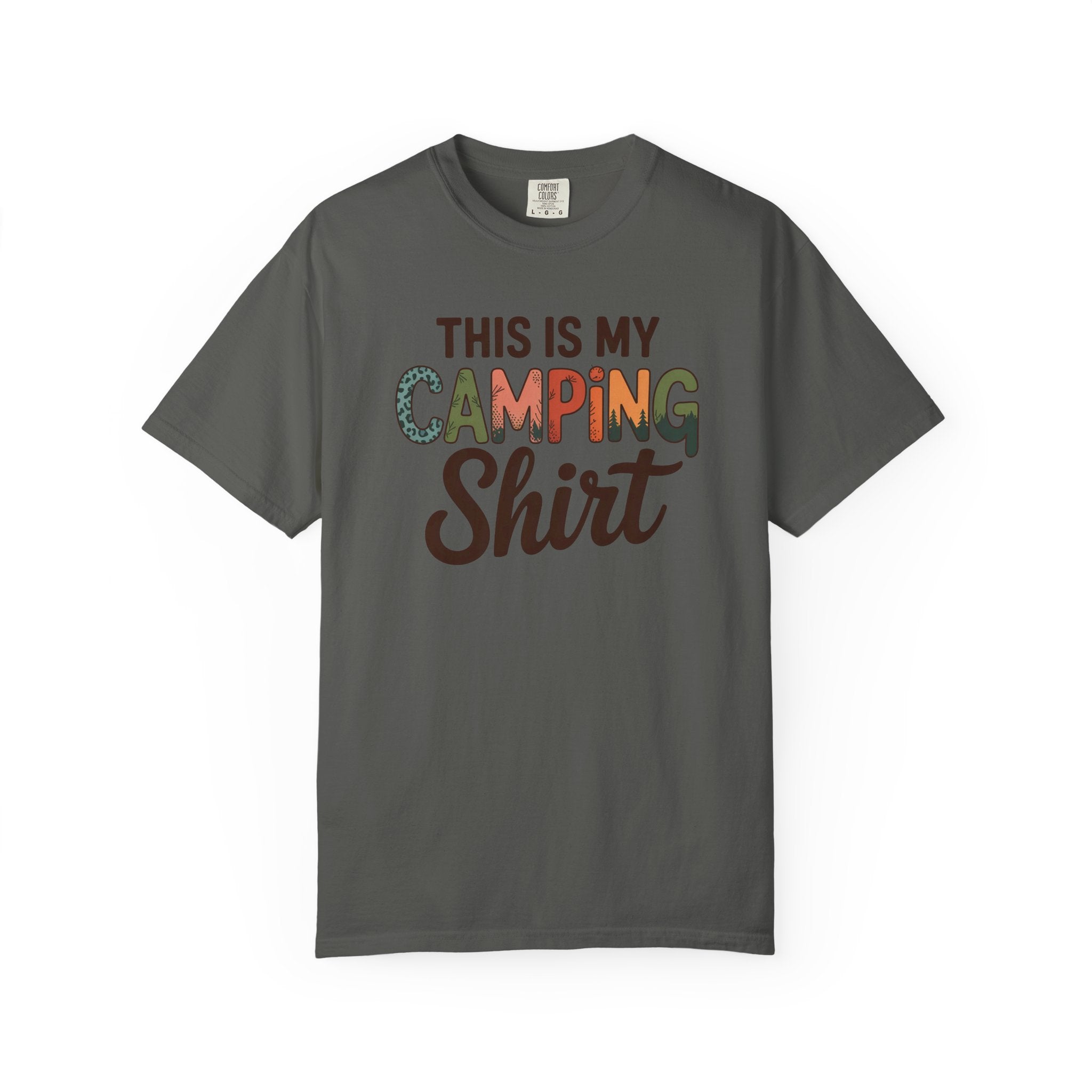 Camping Shirt - "This Is My Camping Shirt" Graphic Tee for Campers & Outdoor Lovers