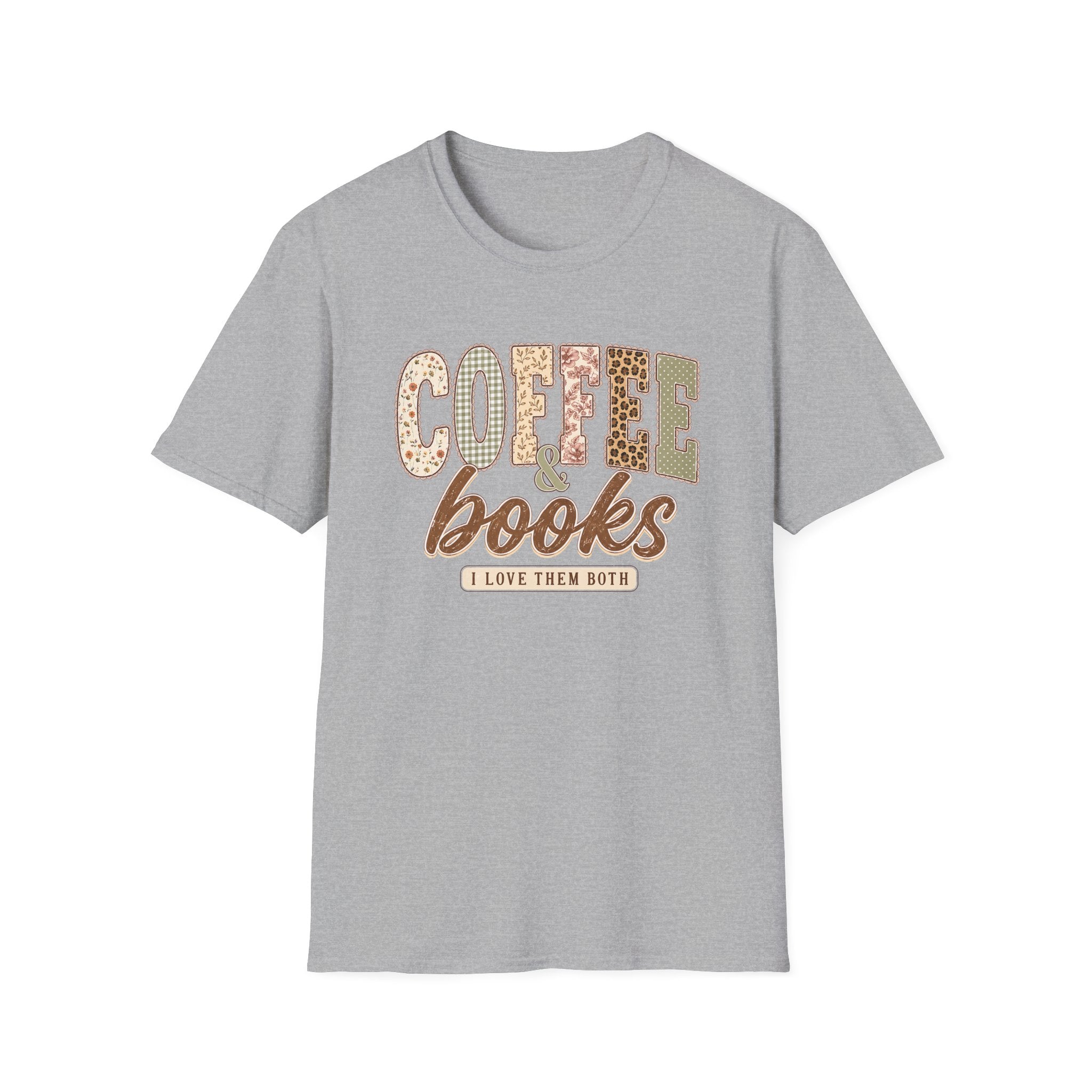 Coffee & Books I Love Them Both | Book Lover Coffee Lover Graphic Tee