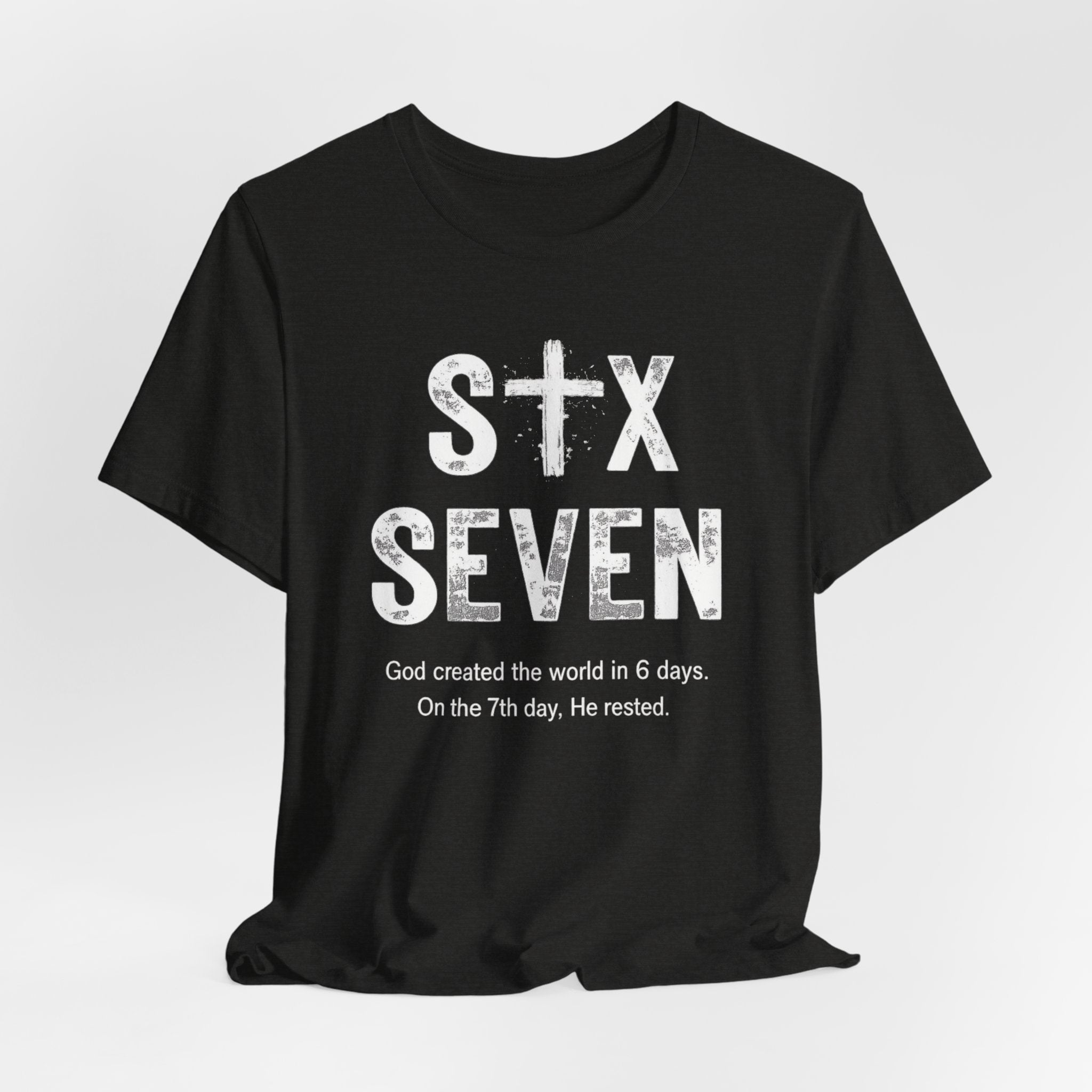 Six Seven Christian Tee — 'SIX SEVEN' Faith-Based Short Sleeve Shirt