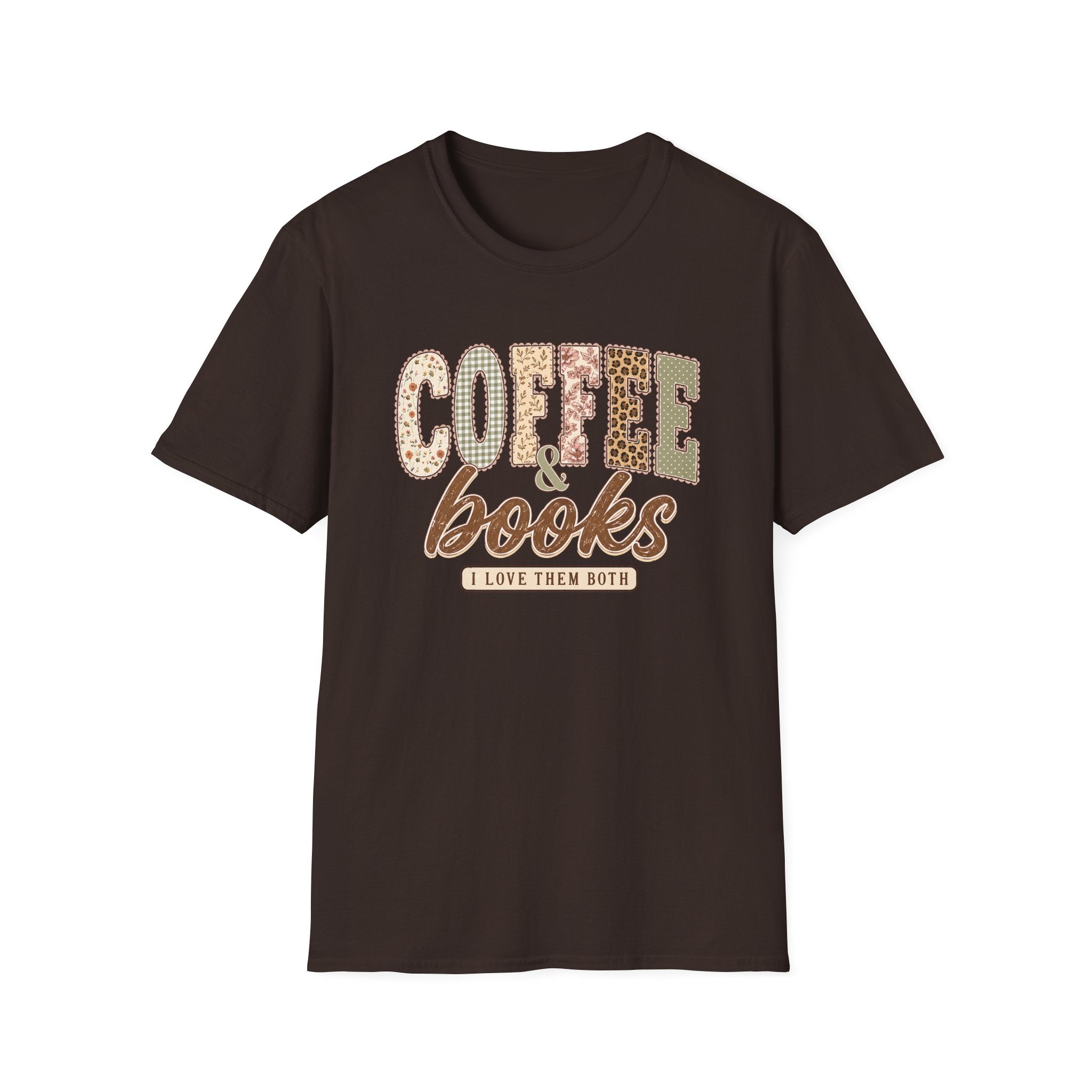 Coffee & Books I Love Them Both | Book Lover Coffee Lover Graphic Tee