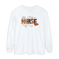 Halloween Nurse Long Sleeve T-Shirt, Spooky Nurse Shirt, Fall Apparel, Costume Tee, Gift for Healthcare Workers, Holiday Wear