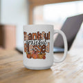 Thankful Grateful Blessed Mug | Fall Coffee Cup, Thanksgiving Gift, Autumn Decor, Cute Mugs for Friends, Cozy Kitchenware